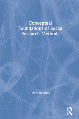 David Baranov Conceptual Foundations of Social Research Methods