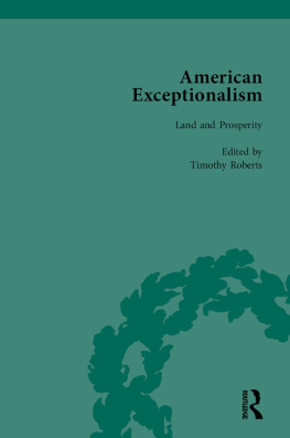 Timothy Roberts - American Exceptionalism Vol 1