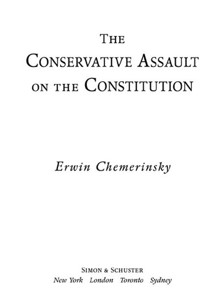 The Conservative Assault on the Constitution - image 2