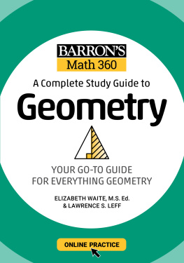 Lawrence S. Leff Barrons Math 360: A Complete Study Guide to Geometry with Online Practice