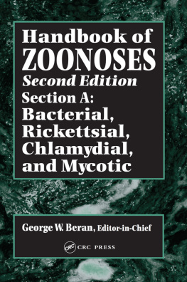 George W. Beran - Handbook of Zoonoses, Section A: Bacterial, Rickettsial, Chlamydial, and Mycotic Zoonoses