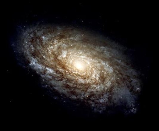 Dusty Spiral Galaxy NGC 4414 HST Image NASA and STScI Hubble Space - photo 2