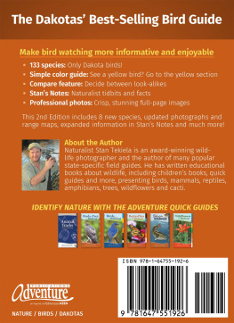 Stan Tekiela Birds of the Dakotas Field Guide