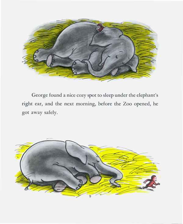 George found a nice cozy spot to sleep under the elephants right ear and the - photo 9