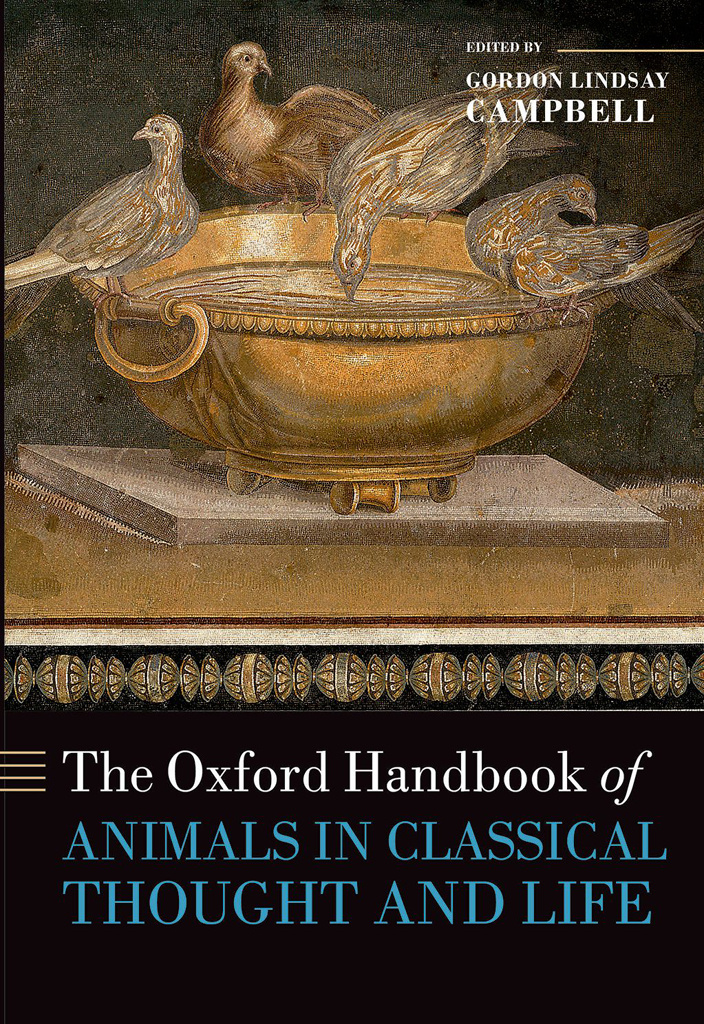 The Oxford Handbook of Animals in Classical Thought and Life - image 1