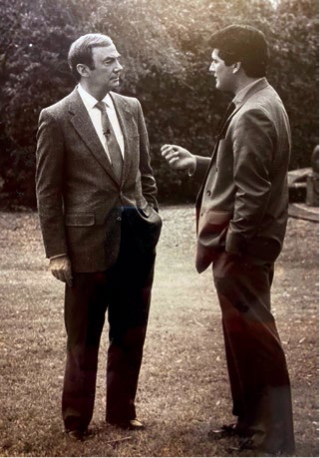 Sam Donaldson and I discuss questioning presidents at the McNay Art Museum in - photo 1