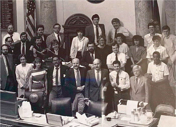 Some of the many reporters who covered the Kentucky general assembly in 1985 - photo 2