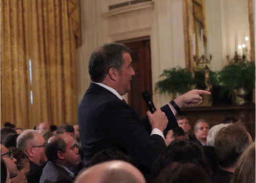 The press conference in the East Room after the 2018 midterm elections Trump - photo 11