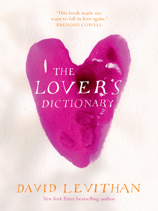 The Lovers Dictionary - image 1