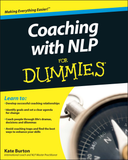 Kate Burton - Coaching with Nlp for Dummies