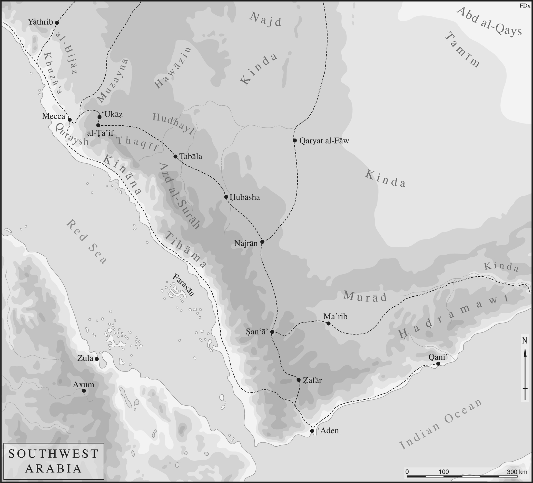 Map of Southwest Arabia prepared by Fabrice Delrieux Map of the ijz - photo 4