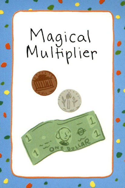 Magical Multiplier Materials Dollar bill Penny Bandana Dime Fold the - photo 3