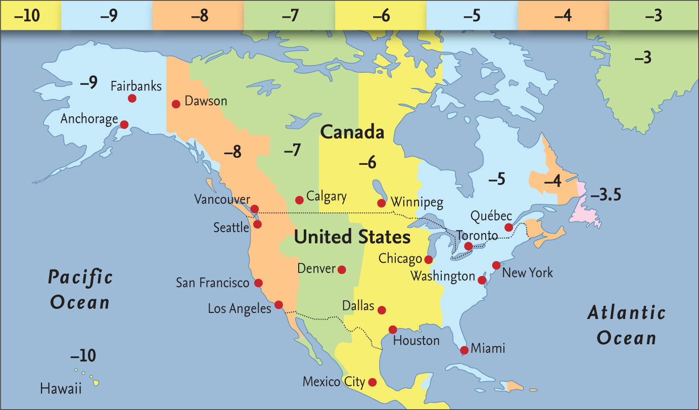 Canada subtract hours shown from UT United States subtract hours shown - photo 4