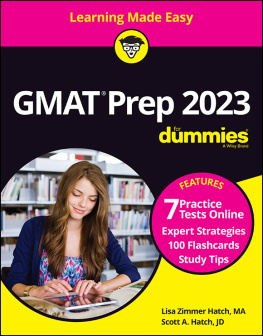 Scott A. Hatch - GMAT Prep 2023 for Dummies with Online Practice