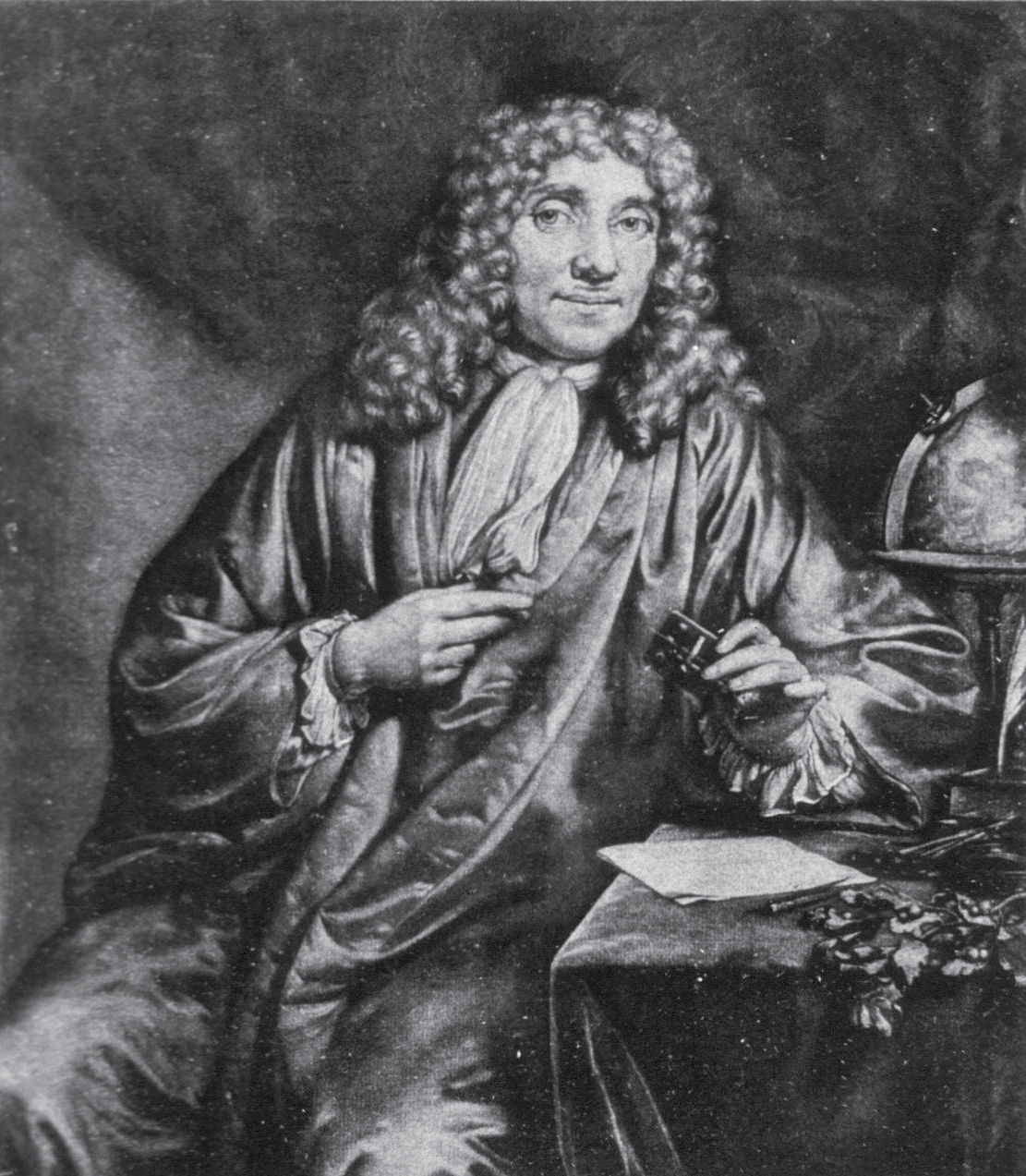 Antonie van Leeuwenhoek holding one of his magnifying inventions in 1686 by - photo 3