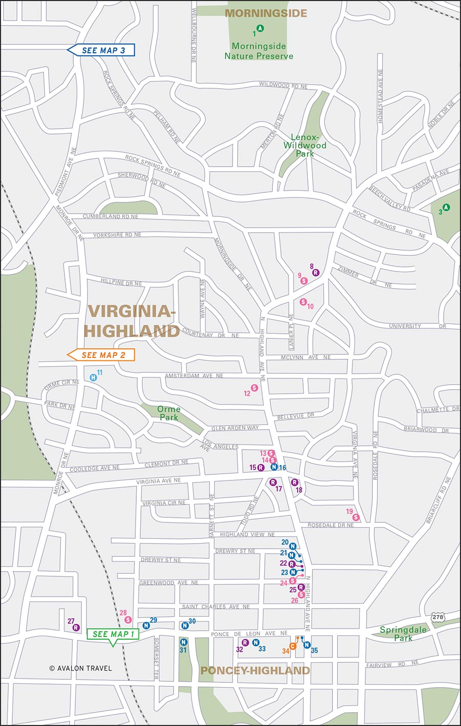 Map 5 Little Five Points and East Atlanta map halves follow - photo 14