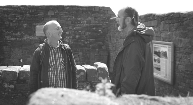 Steven Wood and Tony Robinson at Top Withins Photograph Wildfire Television - photo 4