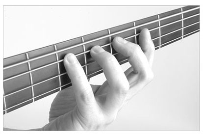 Place your thumb on the middle or underside of the bass neck Place your - photo 9