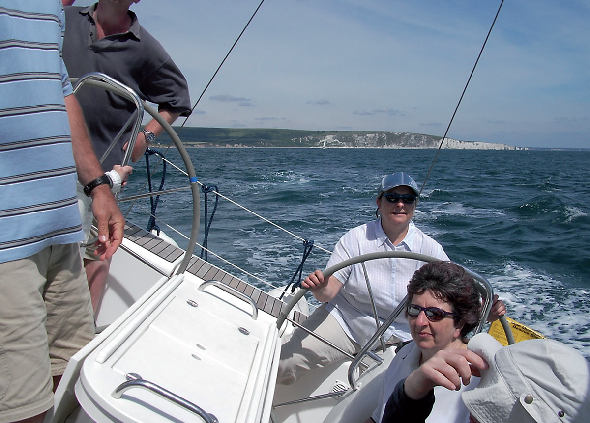 A breezy day off the Needles Perfect conditions for training your crew before - photo 4