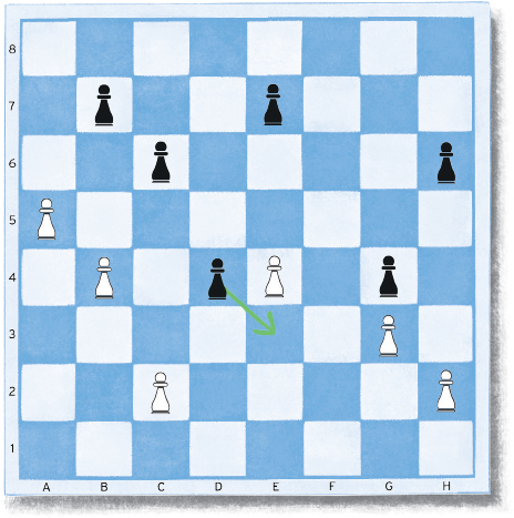 If it is Blacks move in this position and White has just pushed his pawn to e4 - photo 12