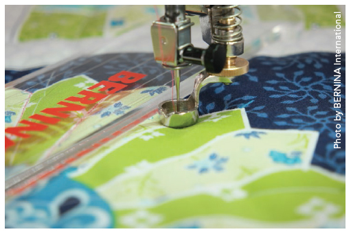 Stitching-in-the-ditch on the BERNINA Rulerwork Panel by Amanda Murphy with the - photo 6