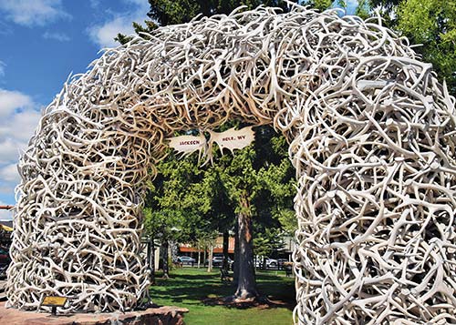 elk antler arch Jackson Throughout the Greater Yellowstone area sagebrush - photo 15