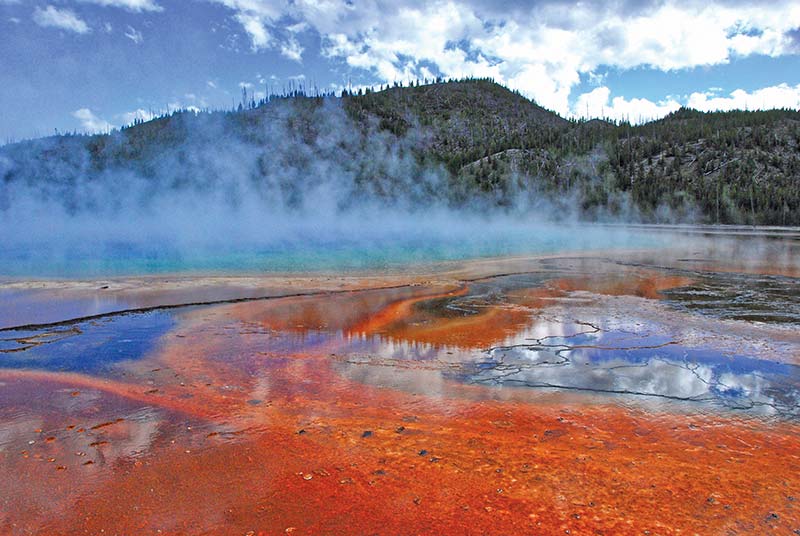 2 Grand Prismatic Spring Gaze at the largest and most colorful hot spring in - photo 20