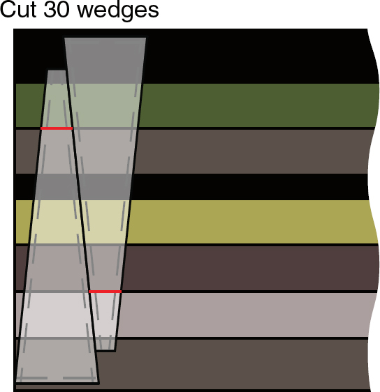 Figure 2 Arrange and stitch two wedges together on the long side as shown in - photo 4