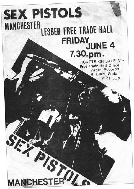 Price 50p A poster for the Sex Pistols at the Lesser Free Trade Hall - photo 2