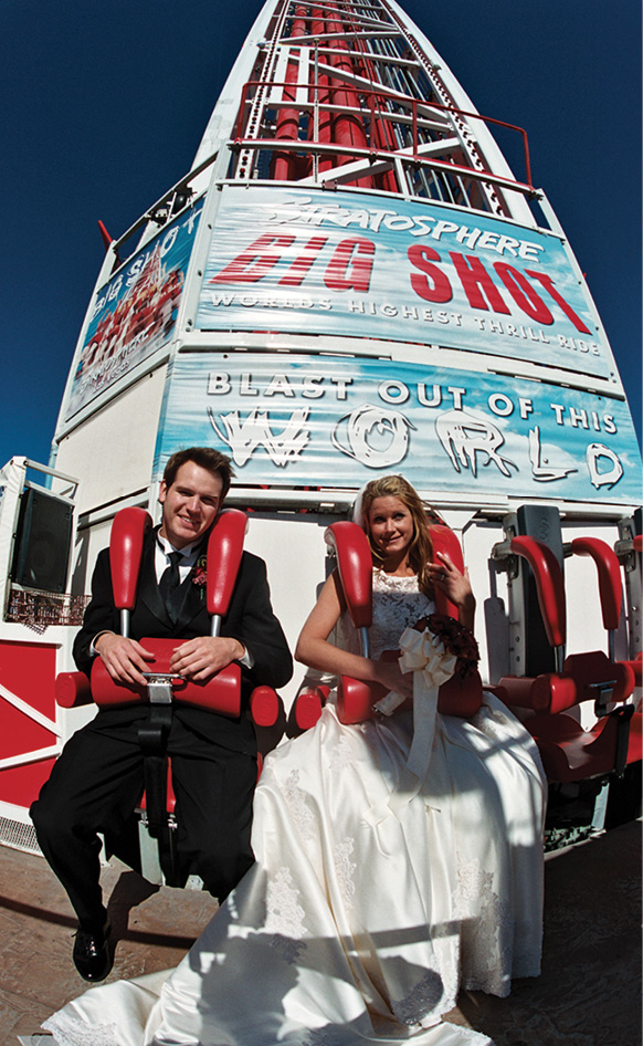 Getting hitched can be a thrill ride a bride and groom on the Stratospheres - photo 24