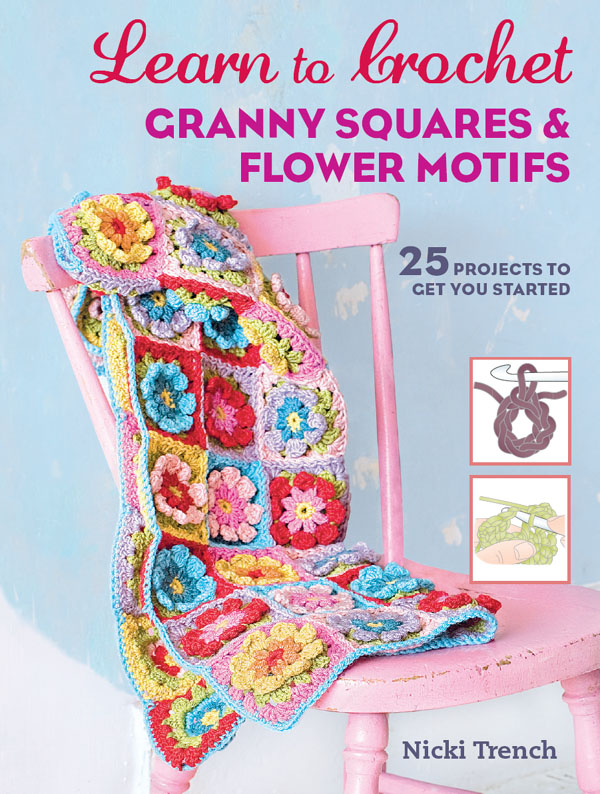 Learn to crochet GRANNY SQUARES FLOWER MOTIFS Learn to crochet GRANNY - photo 1