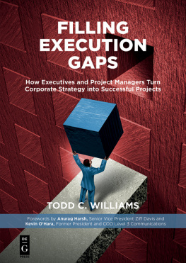 Todd C. Williams Filling Execution Gaps: How Executives and Project Managers Turn Corporate Strategy Into Successful Projects