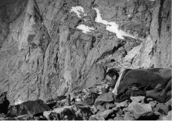 Camp on the ibex trail hard lying on shattered rock On Mir Samir a - photo 5