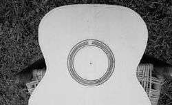 The finished rosette on an Appalachian red spruce top Cutting the - photo 9
