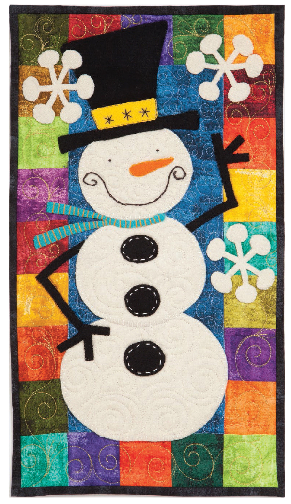 Sammy Snowman Quilt 10 18 made by Kim Schaefer quilted by Susan Lawson of - photo 14