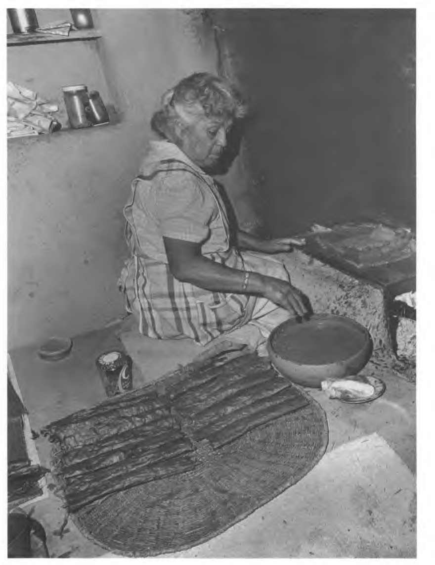 Marcia Balenguha of Hotevilla making piiki The dough is thinly spread on the - photo 3