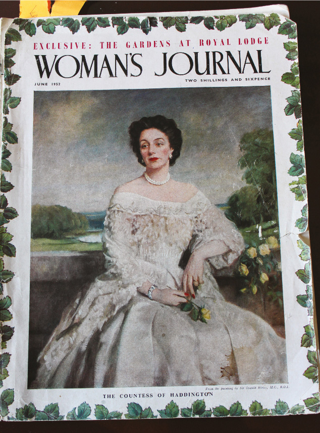 Cover of UK Womans Journal showing a painting of the Duchess of Haddington in a - photo 7