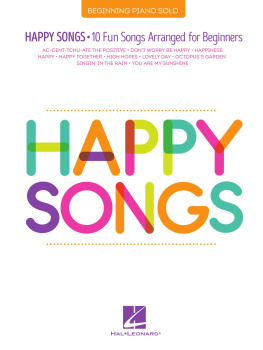 Hal Leonard Corp. - Happy Songs for Piano: 10 Fun Songs Arranged for Beginners