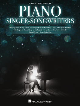 Hal Leonard Corp. - Piano Singer/Songwriters