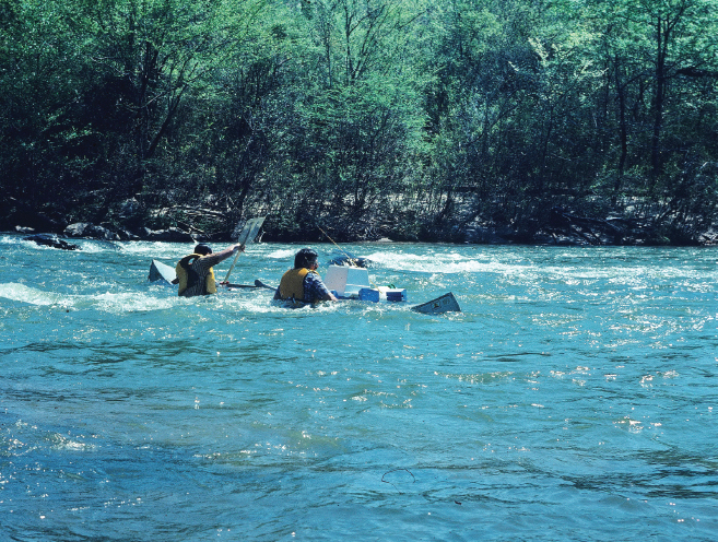 A canoe overturn in swift water can leave the occupants in a survival situation - photo 5