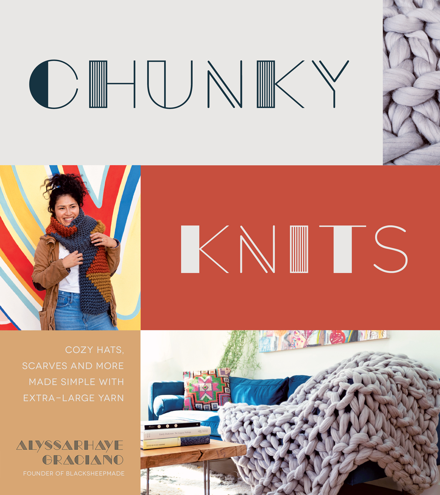 CHUNKY KNITS COZY HATS SCARVES AND MORE MADE SIMPLE WITH EXTRA-LARGE YARN - photo 1