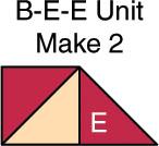 Figure 2 Stitch one C square and one E HST to each side of a unit from step 1 - photo 15