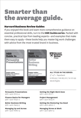 Harvard Business Review - Finance Basics