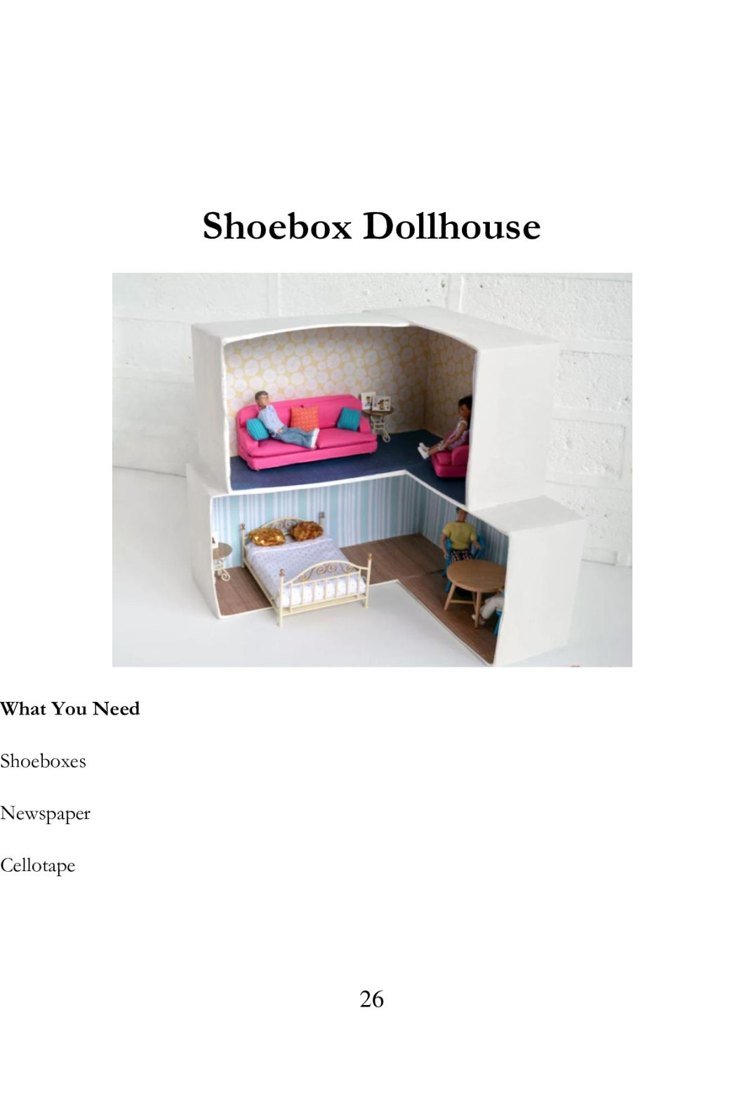 Dollhouse Patterns Simple and Detail Dollhouse Tutorials You Can Make for Your Kids Dollhouse Making Tutorials - photo 27