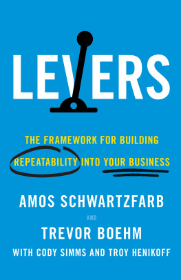 Amos Schwartzfarb Levers: The Framework for Building Repeatability into Your Business