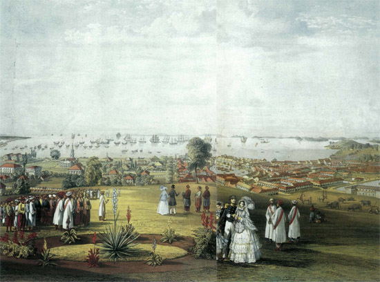 An 1846 watercolour by John Turnbull Thomson depicts a view of Singapore from - photo 10