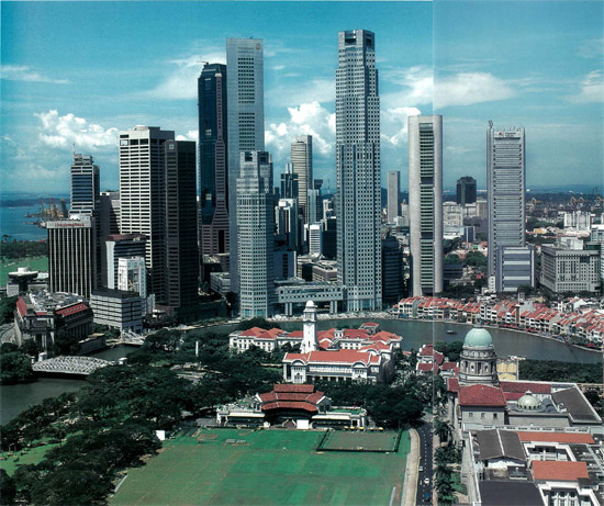 The Padang Esplanade Park and colonial core of the city with the gleaming - photo 9