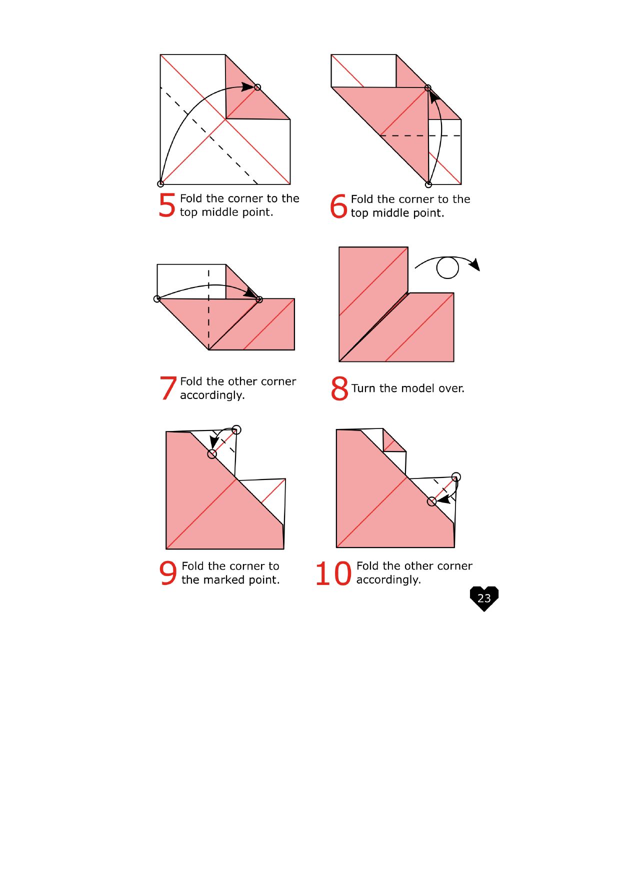 Fold the side to the diagonal - photo 23