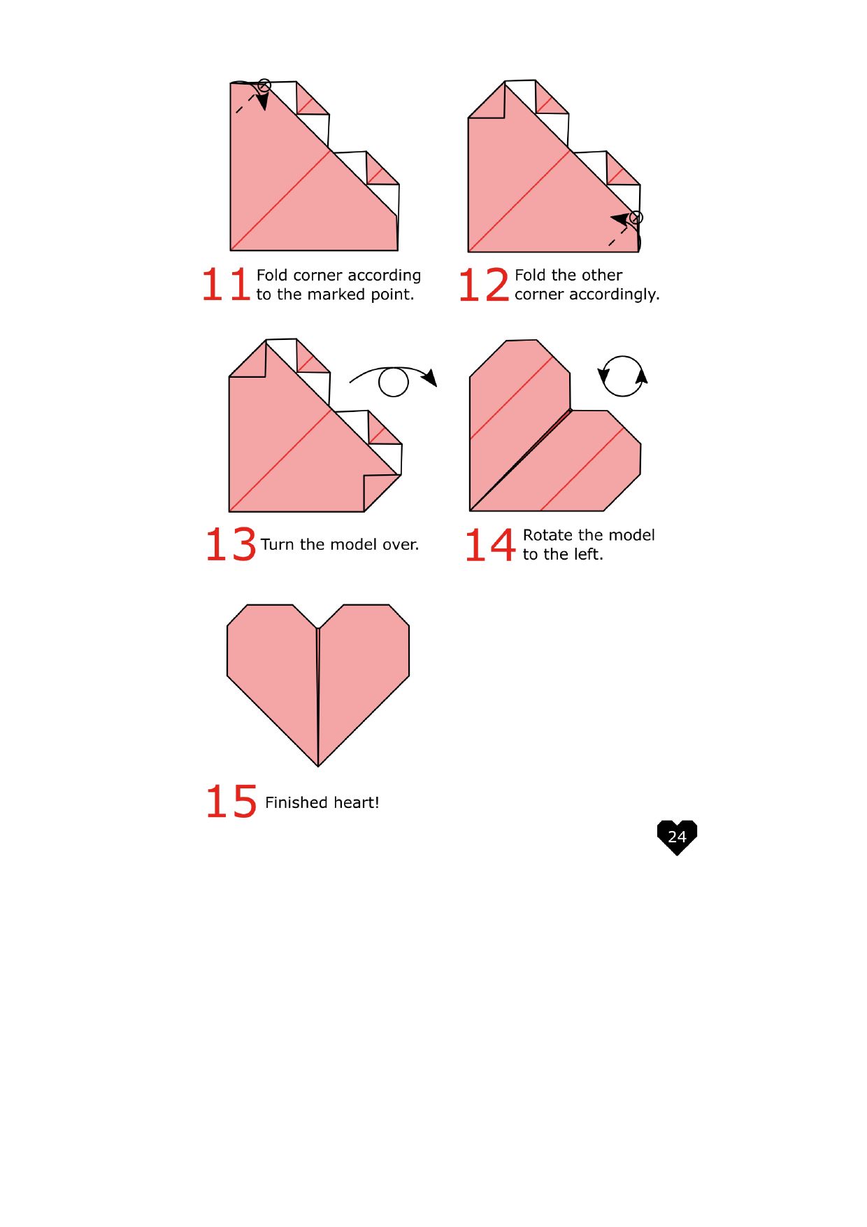 Fold the side to the diagonal line - photo 24