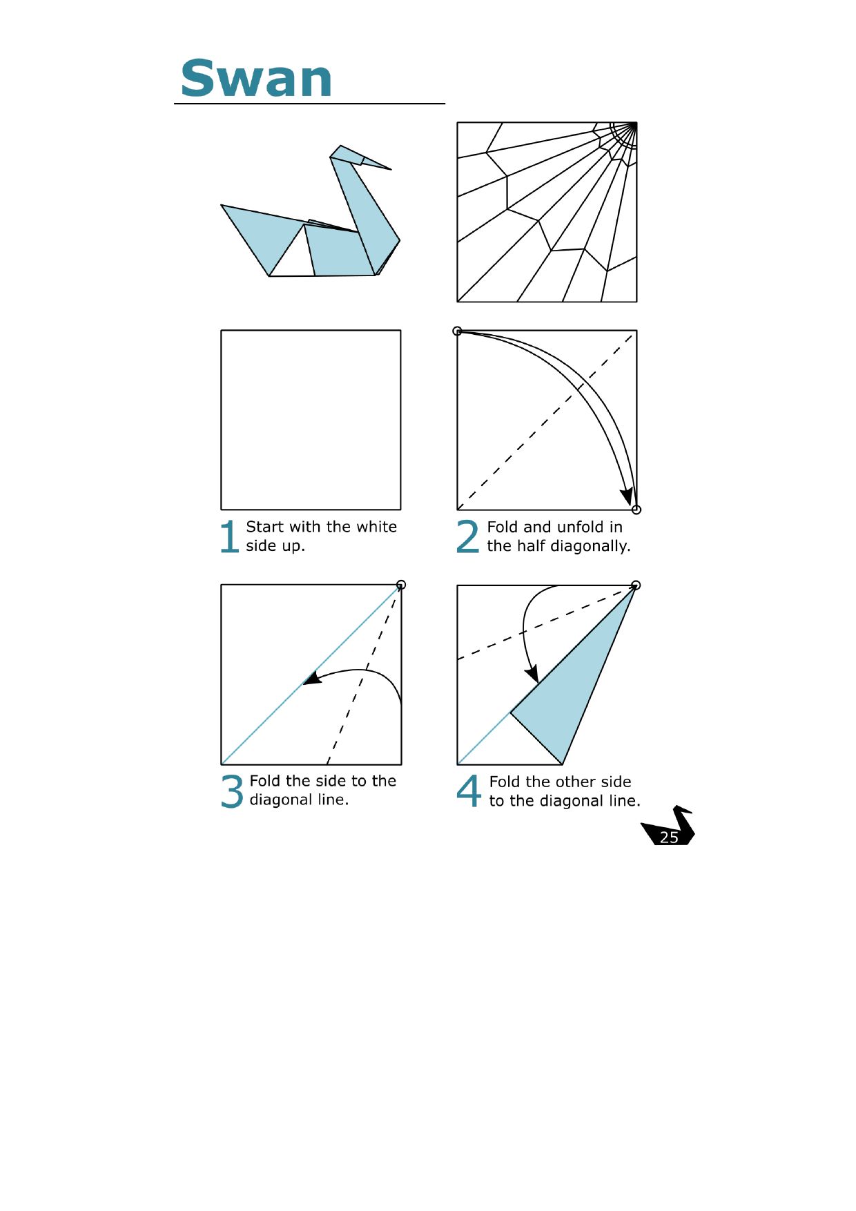 Fold the side to the diagonal line - photo 25